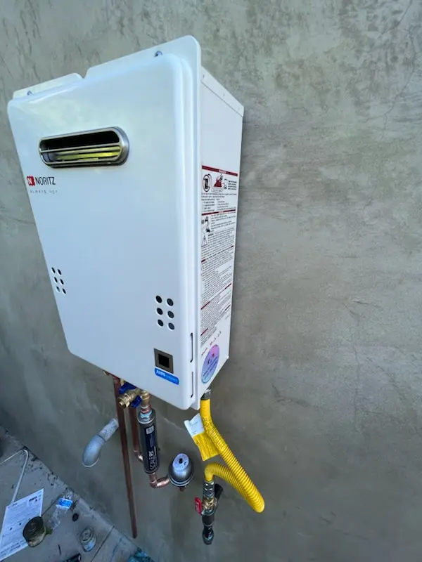 Tankless water heater installation for Regency at Monroe homes